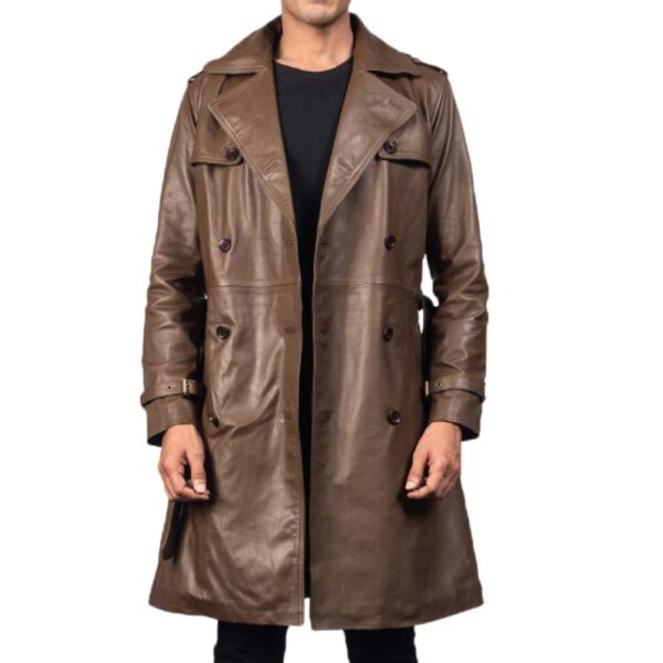 Leather Duster Coat - Image 7