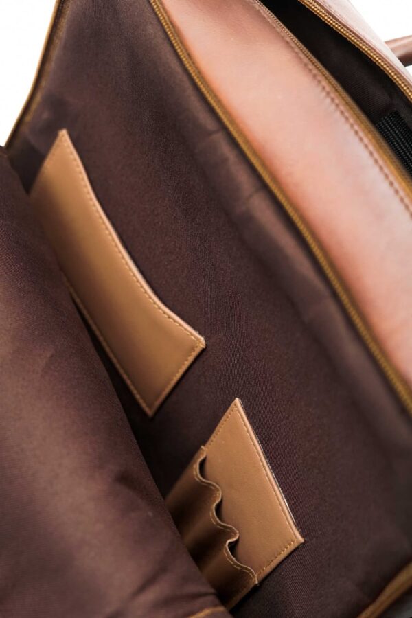 Brown Leather Backpack - Image 6