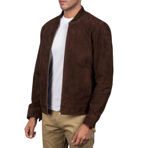 Suede Bomber Jacket - Image 3