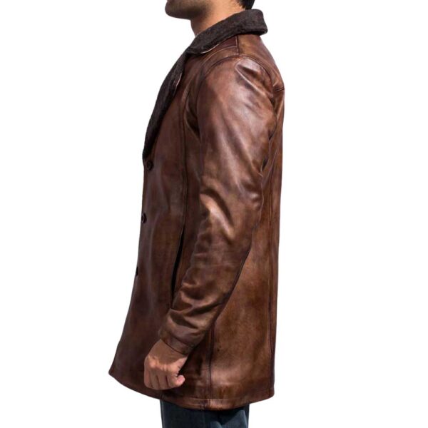 Leather Shearling Coat​ - Image 4
