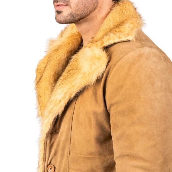Leather Coat with Fur - Image 5