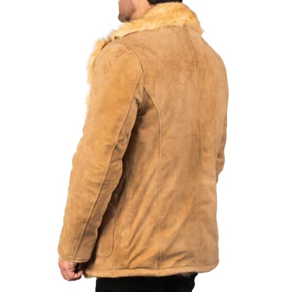 Leather Coat with Fur - Image 4