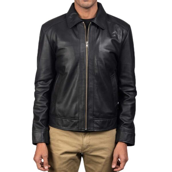 Black Leather Jacket - Image 3