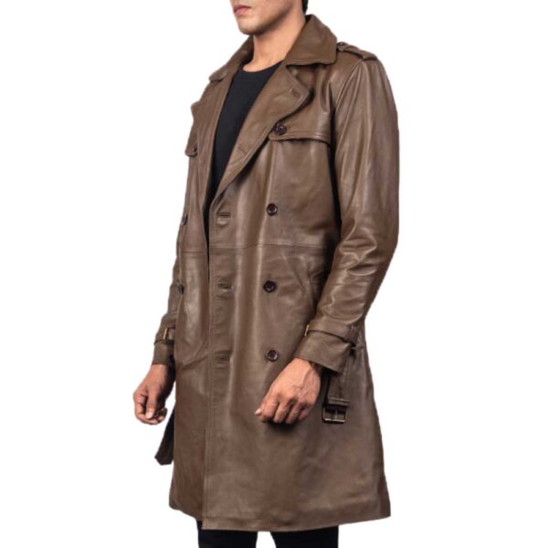 Leather Duster Coat - Image 4