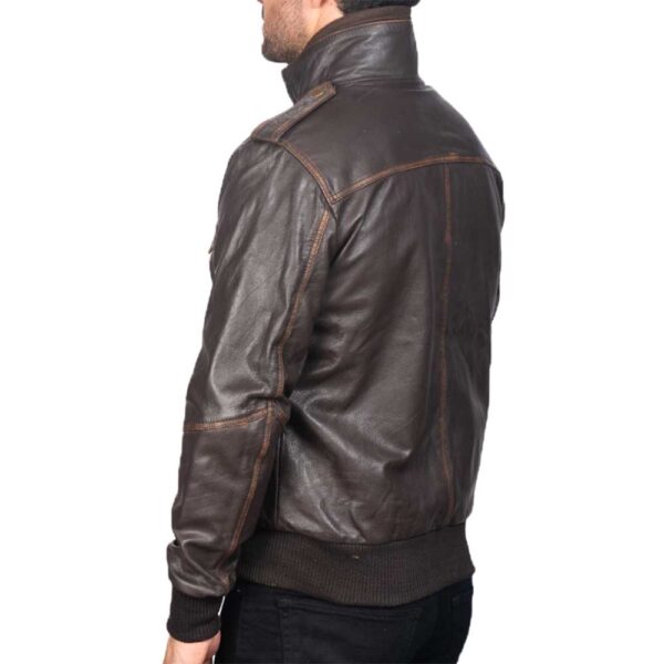 Mens Leather Jacket - Image 5