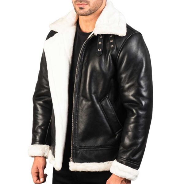 Shearling Leather jacket - Image 3