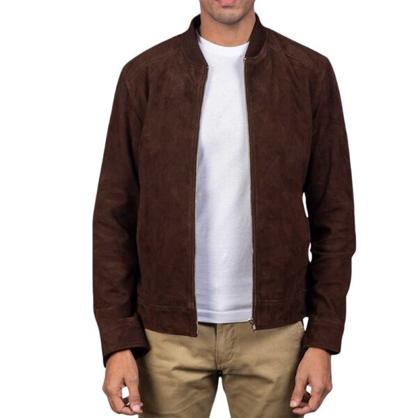 Suede Bomber Jacket