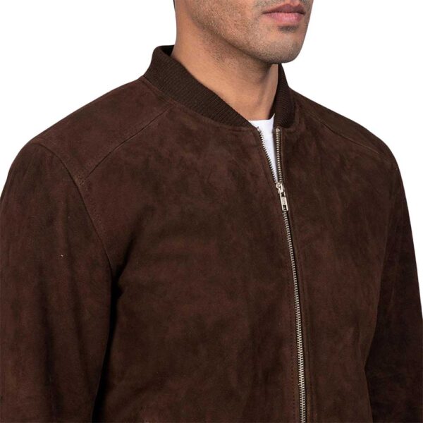 Suede Bomber Jacket - Image 4