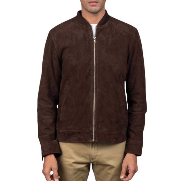Suede Bomber Jacket - Image 2
