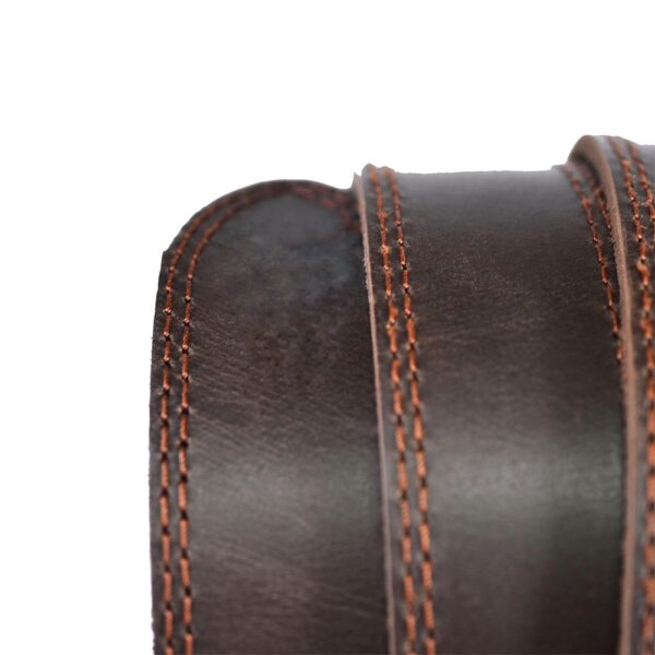 Double Stitch Leather Belt for Men - Image 2