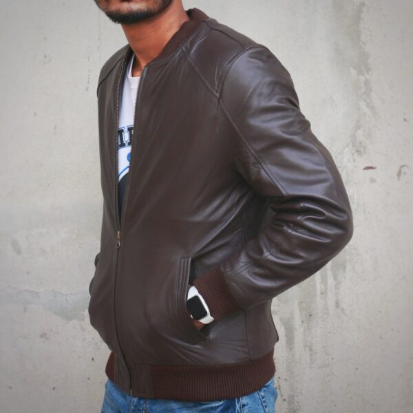 Vintage Leather Bomber Jackets - Image 3