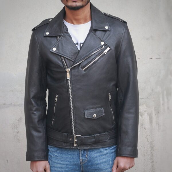 Biker Leather Jacket - Image 2