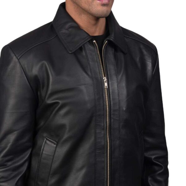 Black Leather Jacket - Image 5