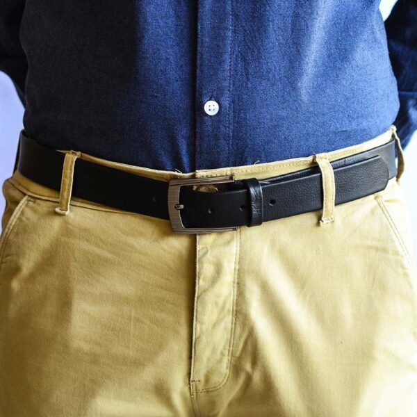 Black Dress Leather Belts - Image 2