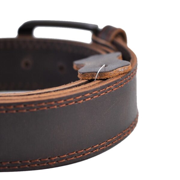 Double Stitch Leather Belt for Men - Image 4