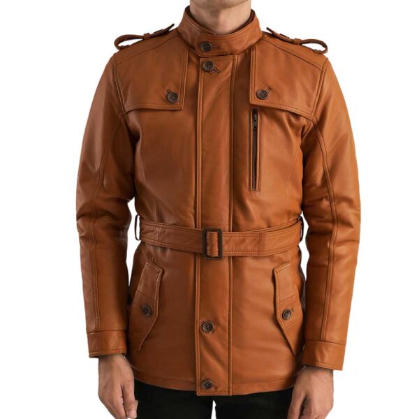 Fur Brown Leather Jacket