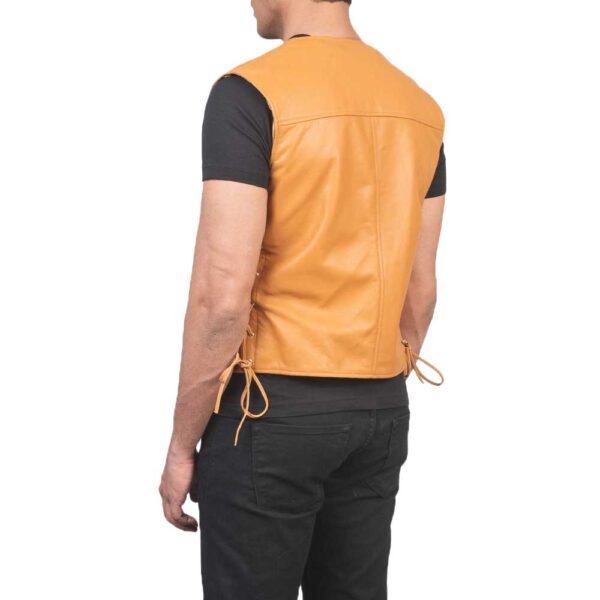 Mens Leather Vest - Image 4