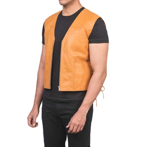 Mens Leather Vest - Image 3