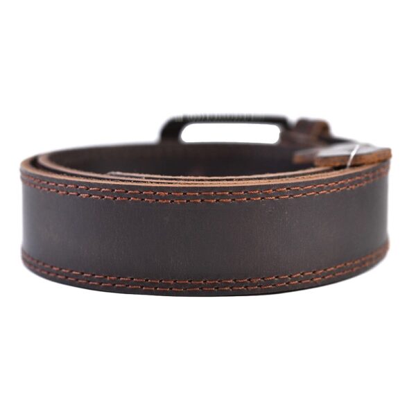 Double Stitch Leather Belt for Men - Image 5