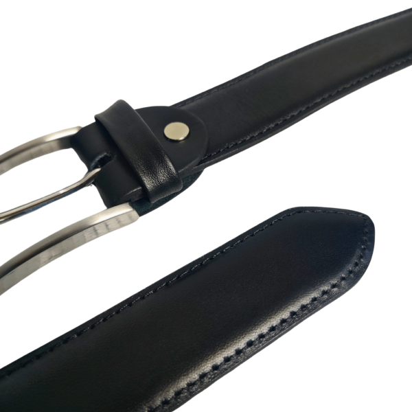Black Leather Belt - Image 5