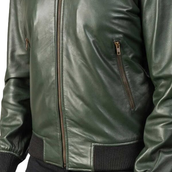 Suede Bomber Jacket - Image 5