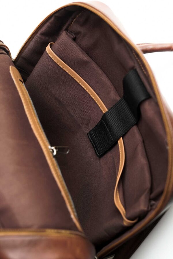 Brown Leather Backpack - Image 5