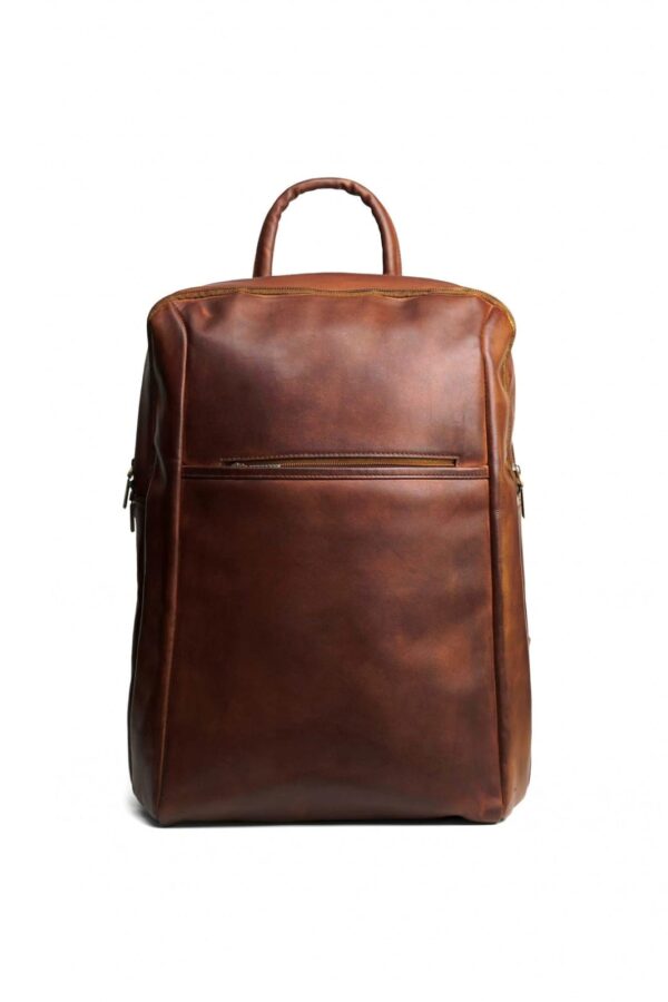 Brown Leather Backpack