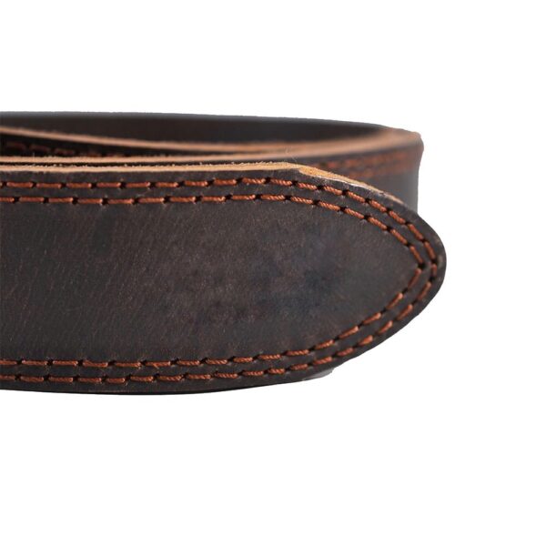 Double Stitch Leather Belt for Men - Image 3