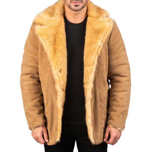 Leather Coat with Fur - Image 2