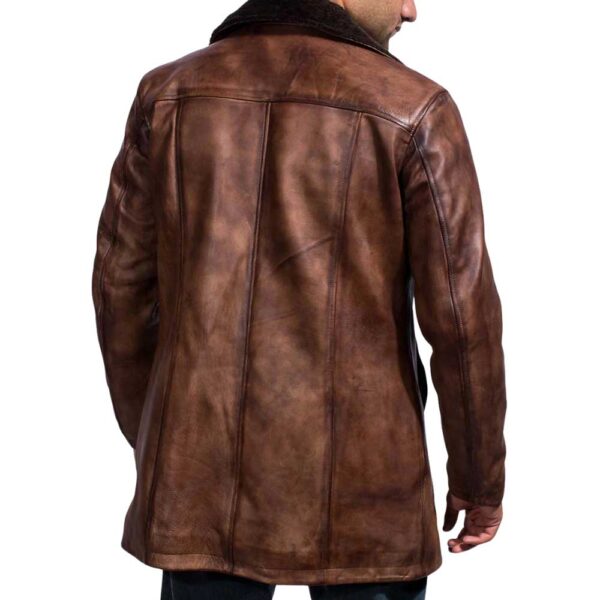 Leather Shearling Coat​ - Image 3