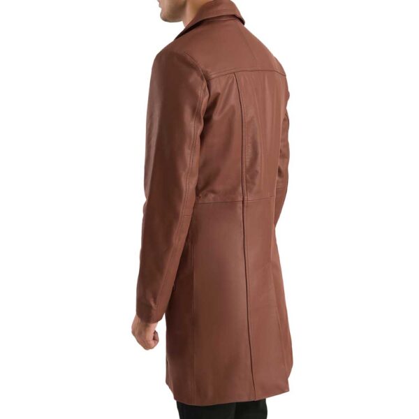 Long Leather Coat - Image 4