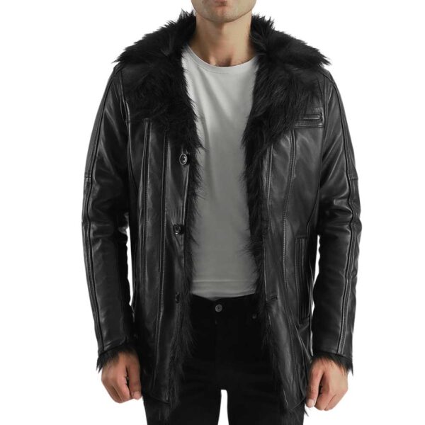 Leather Sherpa Jacket - Image 2
