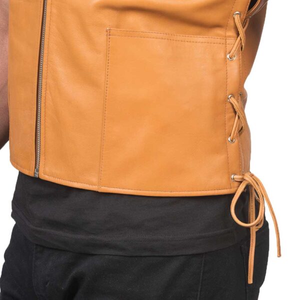Mens Leather Vest - Image 5