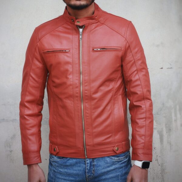Mens Leather Jacket - Image 3