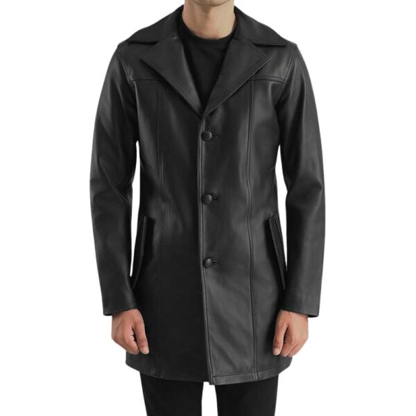Black Leather Coat