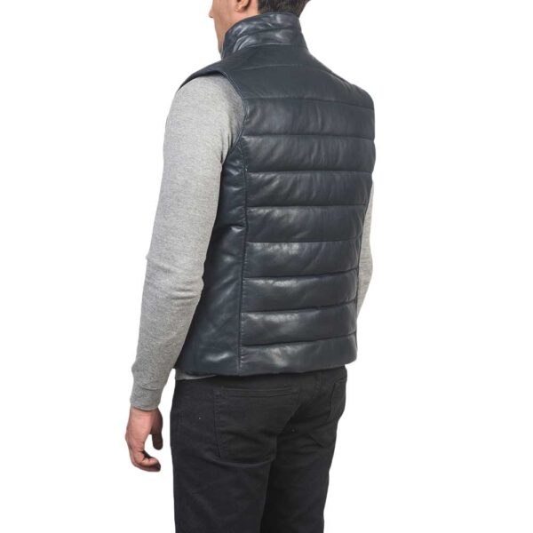 Leather Puffer Vest - Image 4