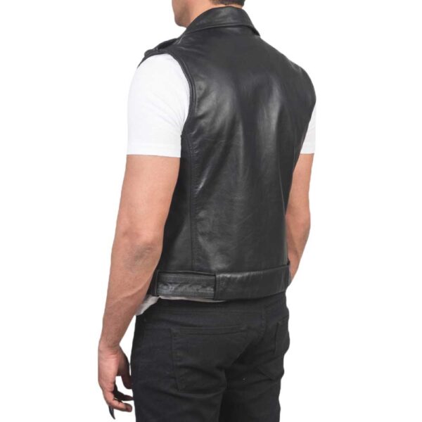 Leather Biker Vest - Image 5