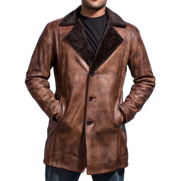 Leather Shearling Coat​