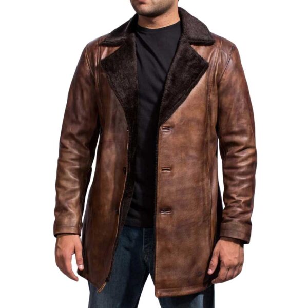 Leather Shearling Coat​ - Image 2