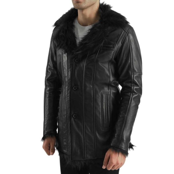 Leather Sherpa Jacket - Image 3