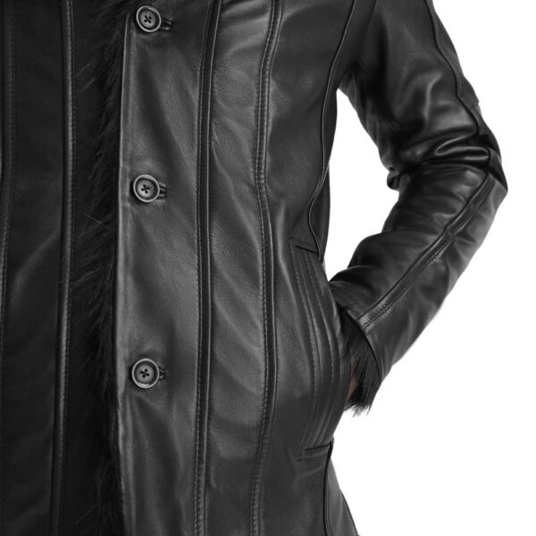 Leather Sherpa Jacket - Image 5