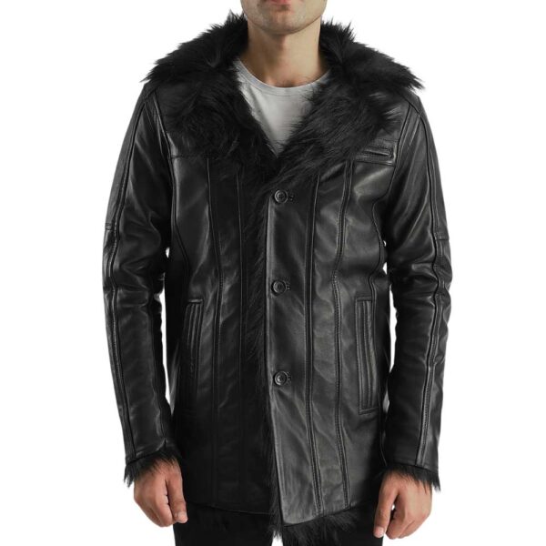 Leather Sherpa Jacket