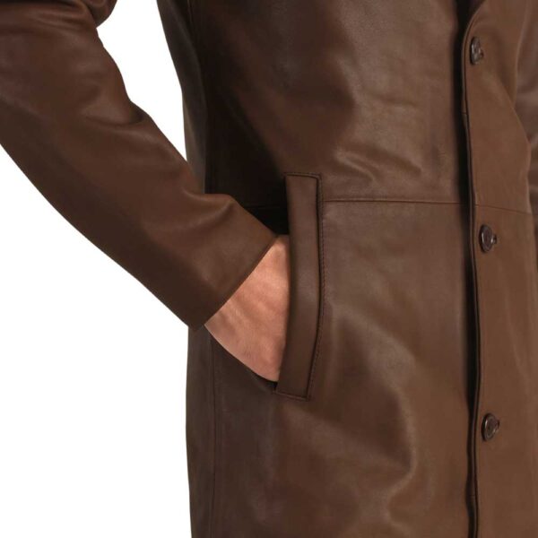 Single Breasted Trench Coat - Image 5