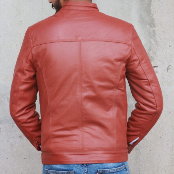 Mens Leather Jacket - Image 4