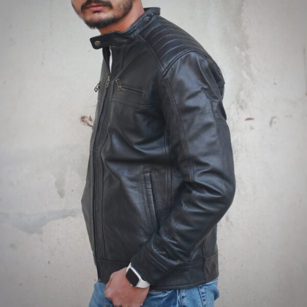 Biker Leather Jacket - Image 3