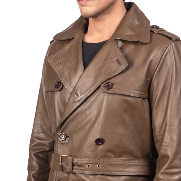 Leather Duster Coat - Image 3